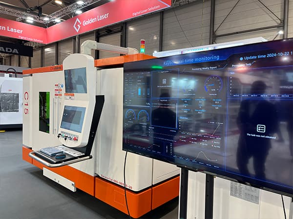 c15 fiber laser cutter at euroblech 2024