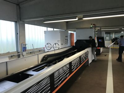 Italy tube laser cutting machine in customer factory 3