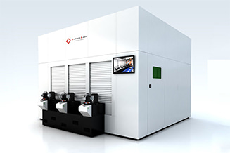 Multi-Position-Robot-Laser-Cutting-Machine-Cell