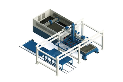 auto loading metal sheet system