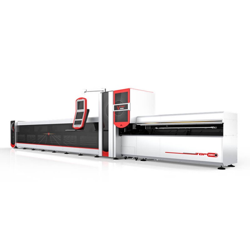 Cnc Fiber Laser የመቁረጫ ማሽን ለብረት ቱቦ ቧንቧ P2060 / P3080