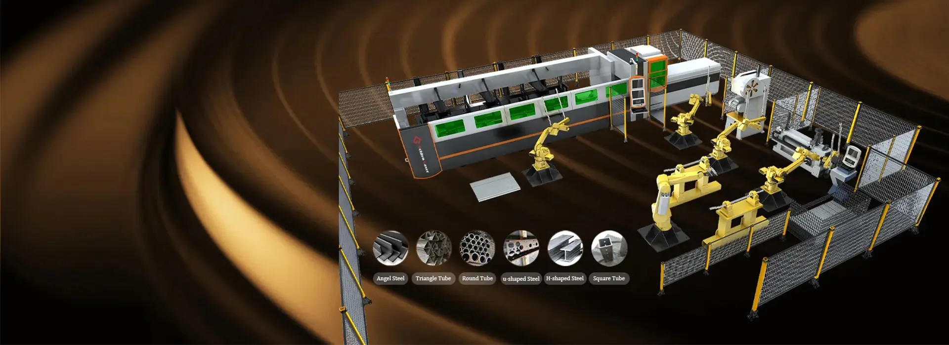 We Customize Tube Laser Cutting Machine for Different Metal Tube Processing Line