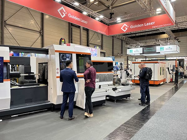 tube laser cutting machine at euroblech 2024